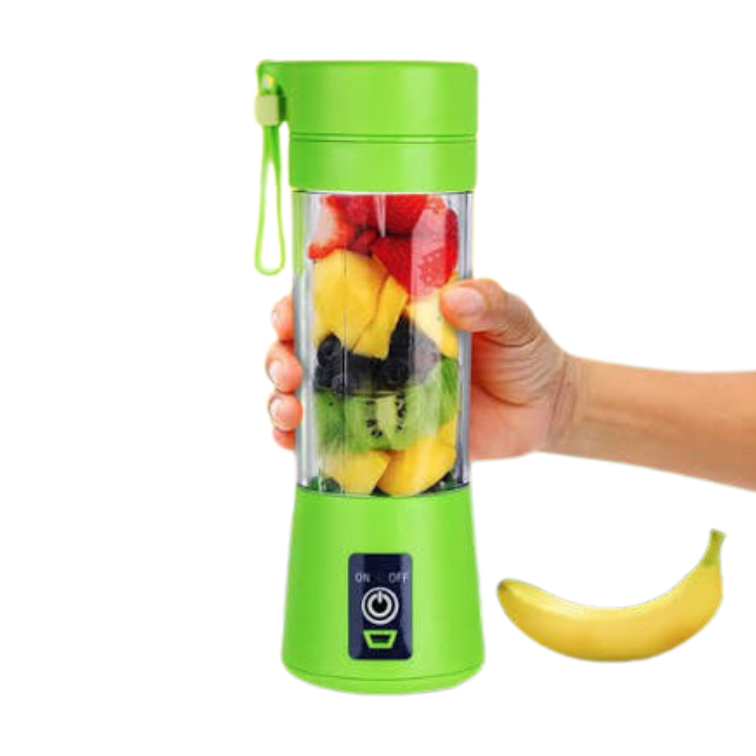6-Blade Portable Juicer Mixer Grinder โ USB Rechargeable Smoothie Blender for Fresh Juices & Shakes