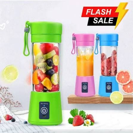 6-Blade Portable Juicer Mixer Grinder โ USB Rechargeable Smoothie Blender for Fresh Juices & Shakes