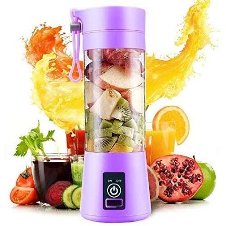 6-Blade Portable Juicer Mixer Grinder โ USB Rechargeable Smoothie Blender for Fresh Juices & Shakes