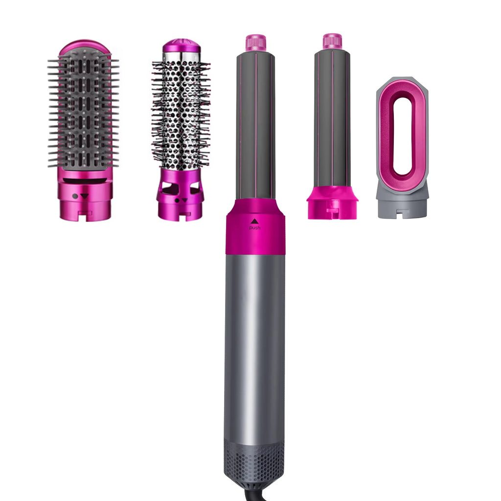 Multi-Functional 5-In-1 Straightening Iron Curling Iron Hot Comb Styling Set Hair Dryer And Electric Comb Hairdressing Tools