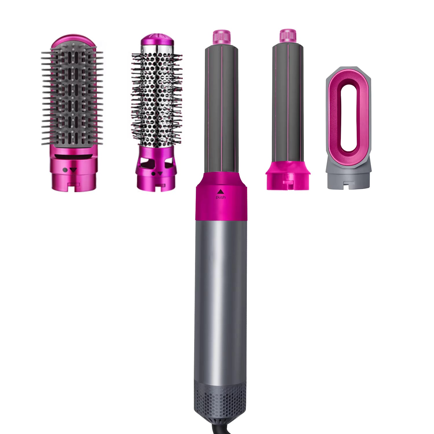 Multi-Functional 5-In-1 Straightening Iron Curling Iron Hot Comb Styling Set Hair Dryer And Electric Comb Hairdressing Tools