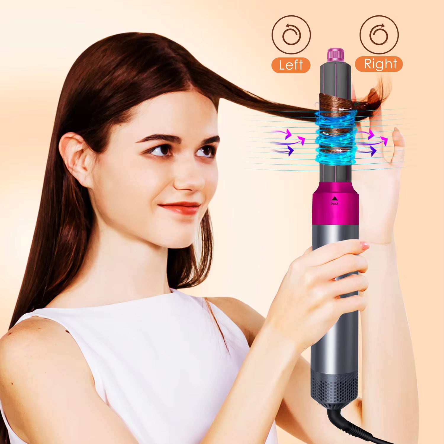 Multi-Functional 5-In-1 Straightening Iron Curling Iron Hot Comb Styling Set Hair Dryer And Electric Comb Hairdressing Tools