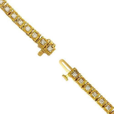 925 Sterling Silver 3mm CZ Gold Dipped Tennis Chain Necklace – Luxury Sparkling Unisex Jewelry