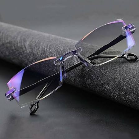 XUESHANN Retro Multifocal Blue Light Blocking Reading Glasses – Rectangle Diamond-Cut Bifocal Eyeglasses for Men & Women