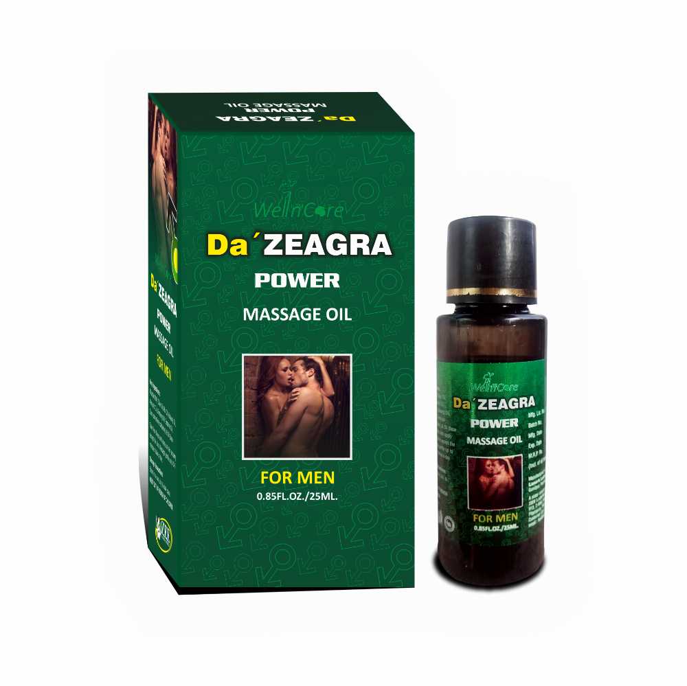 Da Zegra Power Massage Oil For Men Herbal Energy & Vitality Support Men's Daily Wellness
